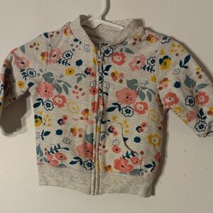 Carter's Floral Zip-Up Hoodie - Pink, Yellow, Blue